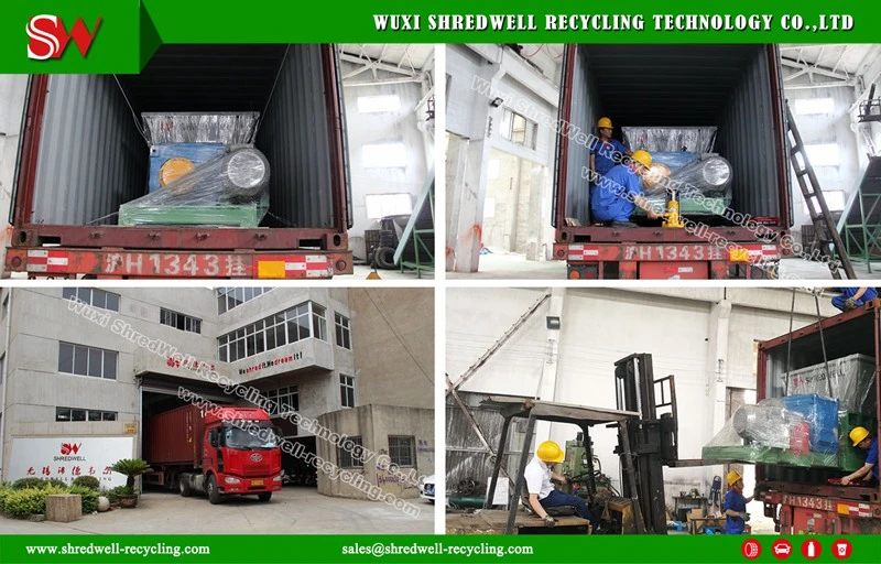 Waste Tyre Recycling Equipment for Crushing Used Tire with Trommel