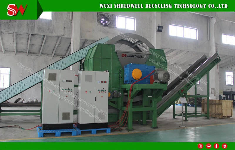 Waste Tyre Recycling Equipment for Crushing Used Tire with Trommel